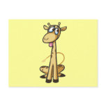 Cute Cartoon Giraffe Post Cards