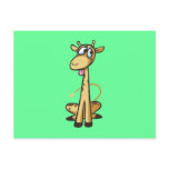 Cute Cartoon Giraffe Post Cards