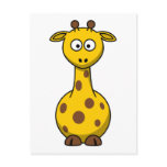 Cute Cartoon Giraffe Post Card