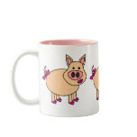 Cute Cartoon Girl Pig Mug