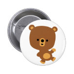 Cute Cartoon 'Good Vibe' Bear Button Badge buttons