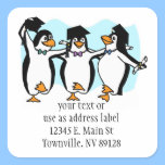 Cute Cartoon Graduating Penguins stickers