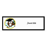 Cute Cartoon Graduation Owl With Cap & Diploma Business Card
