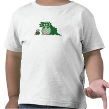 Cute Cartoon Green Dragons T-shirt