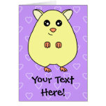 Cute Cartoon Hamster Customizable Greeting Card