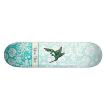 Cute Cartoon Hummingbird Skateboards