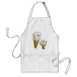 Cute Cartoon Ice Cream Cones aprons