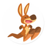 Cute Cartoon Kangaroo Joey Sticker