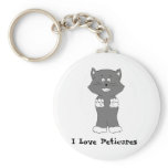Cute Cartoon Kitten Key Chain