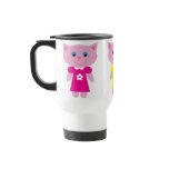 Cute Cartoon Kittens In Colourful Dresses Custom Coffee Mug