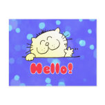Cute Cartoon Kitty Hello