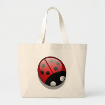 Cute Cartoon Ladybug Tote Bags