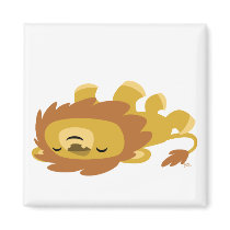Cute Cartoon Lazy Lion magnet