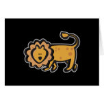 cute cartoon lion greeting cards