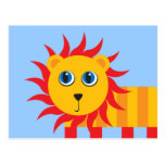 Cute Cartoon Lion Post Cards