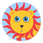 Cute Cartoon Lion Stickers