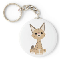 Cute Cartoon Lynx  Keychain