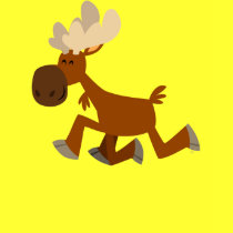 Cute Cartoon Merry Moose Children T-Shirt
