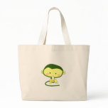 Cute Cartoon Monkey Eating A Banana Tote Bag