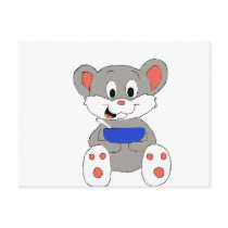 Cute Cartoon Mouse Post Card