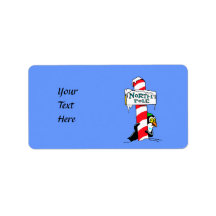 Cute Cartoon North Pole Penguin Personalized Address Label