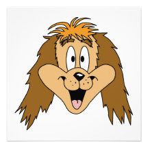 Cute Cartoon of a Dog. Invite