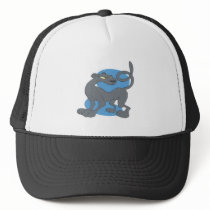 cute cartoon panther mesh hats