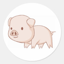 Cute Cartoon Pig Shirts Stickers