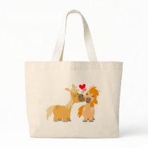Cute Cartoon Ponies in Love bag