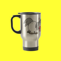 Cute Cartoon Ponies Standoff  Commuter Mug
