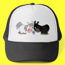 Cute Cartoon Ponies Standoff  Hat