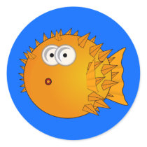 Cute Cartoon Puffer Fish