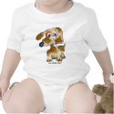 Cute Cartoon Puppy Dogs Baby Onesies t-shirts