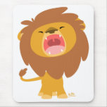 Cute Cartoon  Roaring Lion mousepad