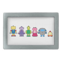 Cute Cartoon Robots Belt Buckle