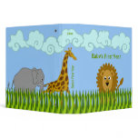 Cute Cartoon Safari Animals 1.5 Inch Binder