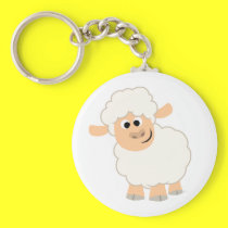 Cute Cartoon Sheep Keychain