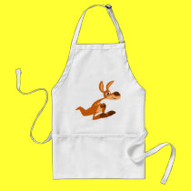 Cute Cartoon Silly Kangaroo Cooking Apron