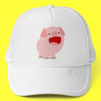 Cute Cartoon Singing Pig Hat