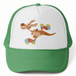 Cute Cartoon Skating Kangaroo Hat