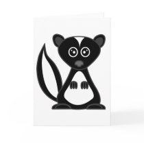 Cute Cartoon Skunk Customizable Greeting Card