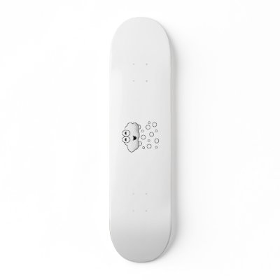 Cute Cartoon Snow Cloud Skateboards by JayAtZazzle
