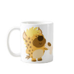 Cute Cartoon Spotted Hyena Crushing a Bone Mug