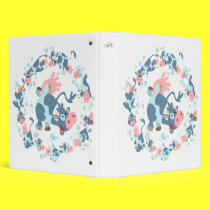Cute Cartoon Swimming Cows Avery Binder