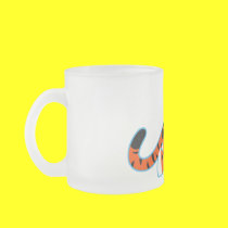 Cute Cartoon Tiger on The Prowl  Frosted Mug
