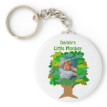 Cute Cartoon Tree Little Monkey Custom Photo Key Chains