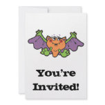 cute cartoon vampire bat invitation