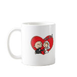 Cute Cartoon "We Did" Wedding couple Coffee Mugs