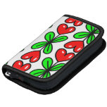 Cute Cartoon Whimsical Red Love Heart Pattern Folio Planners
