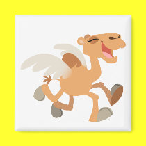 Cute Cartoon Winged-Camel Magnet